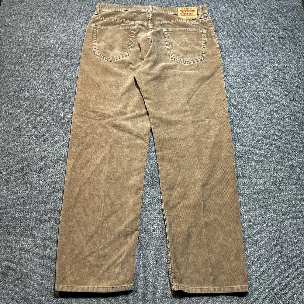 VTG Y2K Levi's 559 Corduroy Pants Mens 36x32 Brown Relaxed Straight Leg Jeans